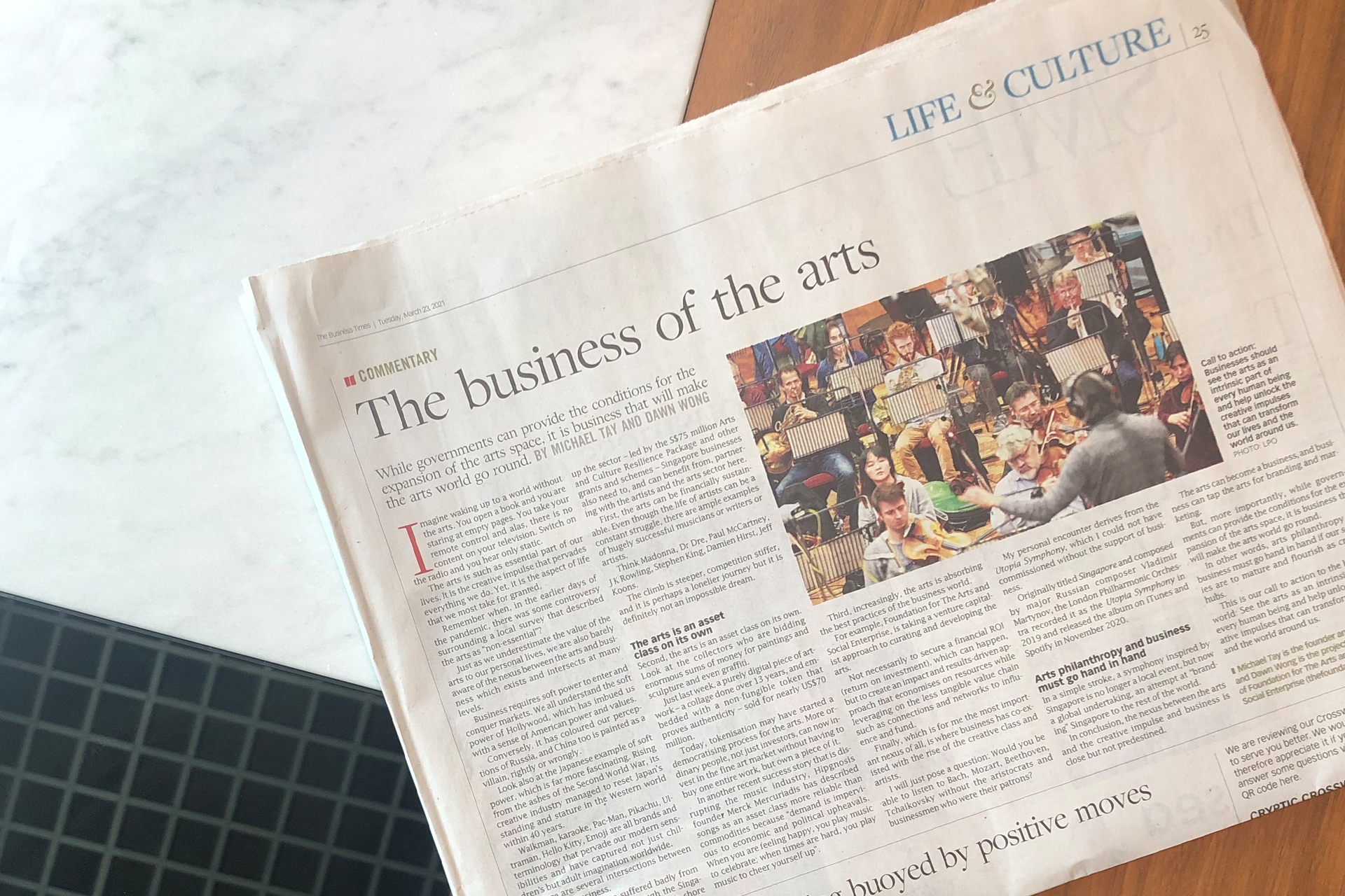 arts and business The Business Times